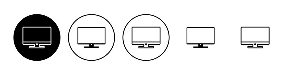 Wall Mural - Computer icon set. computer monitor icon vector.