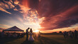 © AI Studio - R - Outdoor wedding ceremony at sunset