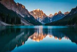 Fototapeta Natura - reflection in the lake Generated AI