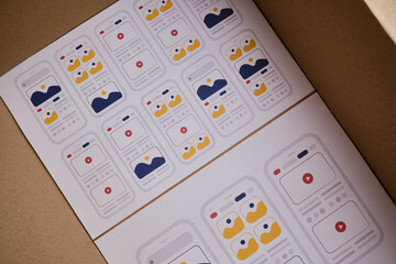 ux mobile application wireframe. sketch, prototype, framework, layout future app design project. ui/