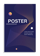 Canvas Print - abstract shape background concept. futuristic and modern booklet or flyer. aesthetics and elegance. 
