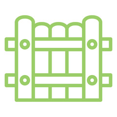 Poster - Vector Design Fence Icon Style