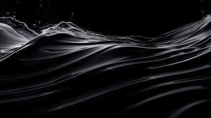 An image of a water ripple captured in motion against a black canvas.