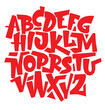 © UMRAN - Vector hand drawn typeface in graffiti style