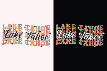 Lake Tahoe EPS t shirt design