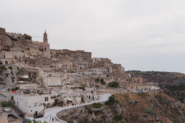 Poster - Beautiful view of the famous ancient city of Matera in Italy