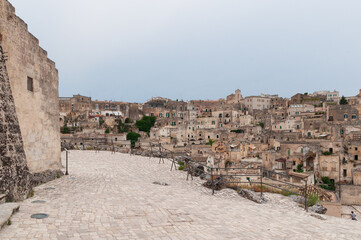 Wall Mural - Beautiful view of the famous ancient city of Matera in Italy