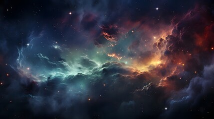 Wall Mural - colorful space galaxy cloud nebula. stary night cosmos. universe science astronomy.