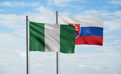 Slovakia and Nigeria flag
