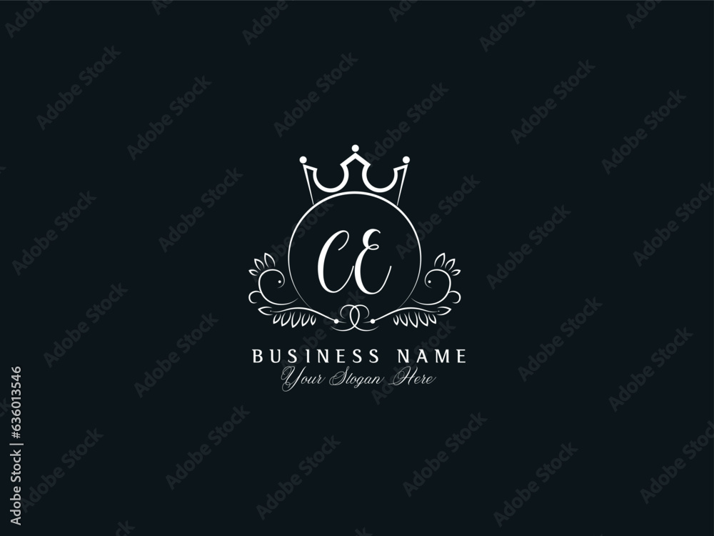 Monogram CE ec Vector Logo, Typography Ce Feminine Luxury Letter Logo ...