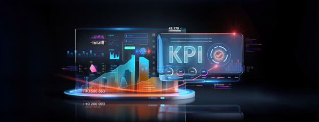 professional key performance indicator kpi metrics dashboard for sales and business results evaluati