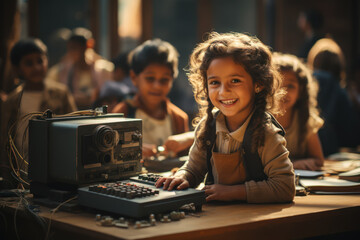 Poster - Education Technology in Developing Countries. Explore the role of tech in expanding education access. Generative Ai.
