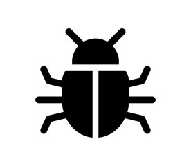 Poster - Vector bug icon.