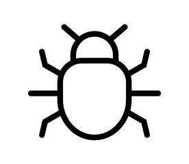 Poster - Vector bug icon.