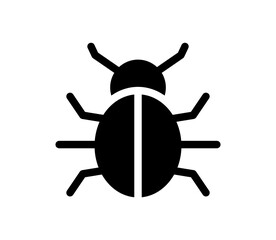 Poster - Vector bug icon.