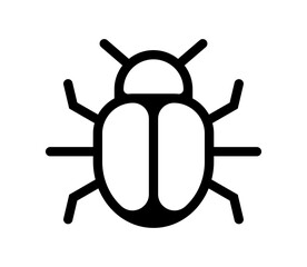 Poster - Vector bug icon.
