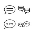 © zo3listic - Chat icon vector. Chat Icon in trendy flat style isolated. Speech bubble symbol