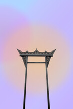 Details Of The Giant Swing With Gradient Background