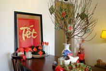 Home Decoration For Tet Holiday As Lunar New Year In Asia