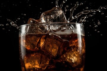 Poster - glass of cola made by midjeorney