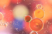 Colorful Oil Drops Background  