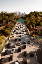 Los Angeles Freeway Traffic Jam