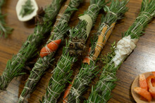 Herbal Wands Made From Fresh Picked Herbs