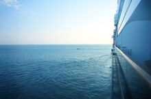 View From A Large Cruise Ship Whilst At Sea