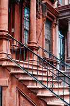 Detail Of A Townhouse In Harlem, New York City