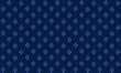 © nirin - Abstract geometric seamless pattern with high tech logo in light n blue on dark blue background. Vector illustration. For masculine shirt lady dress textile cloth print staff uniform wallpaper cover