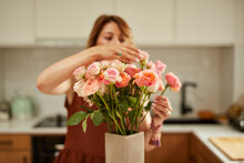 Arranging Roses In A Vase
