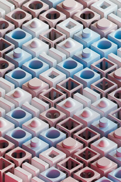 geometrical design in 3d