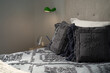 © Rowena Naylor/Stocksy - Bedroom interior with charcoal grey tone