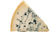 Isolated Blue Stilton Cheese on Transparent Background, Generative Ai