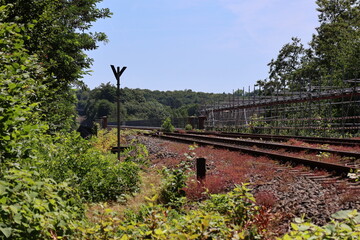 Poster - Blick auf die Müngstener Brücke, die höchste Eisenbahnbrücke Deutschlands bei Solingen in Nordrhein-Westfalen