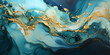 Detailed Luxury Teal Marble Texture