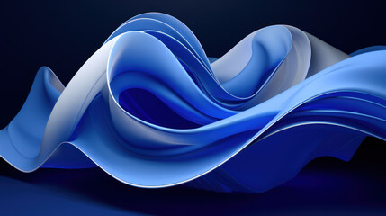 abstract 3d background object royal blue element shape background cobalt blue design illustration