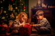 © the_lightwriter - kids celebrate Christmas with gifts
