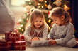 © the_lightwriter - kids celebrate Christmas with gifts