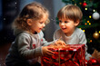 © the_lightwriter - kids celebrate Christmas with gifts