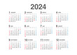 2024年　年間カレンダー横　日本の祝日・年中行事入り