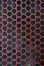 Red Metal Grille Background