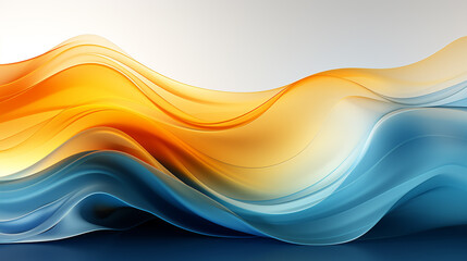 Wall Mural - blue and yellow gradient background