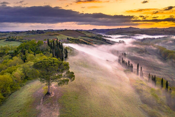 Sticker - Dreamy landscape Tuscany