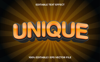 Wall Mural - Unique 3d text effect with trendy theme. typography for products tittle