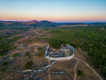 Aerial View Of The Great Enclosure Of The Ruins Of Great Zimbabwe