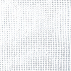 White waffle towel fabric texture. Cotton with circle weave, cloth material structure. Wafer surface textile. Vector background  