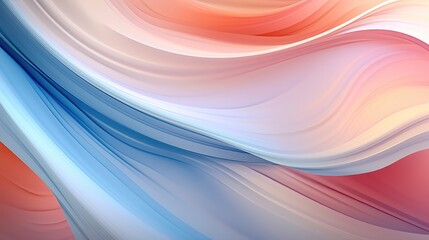 Poster - Subtle abstract background with soft pastel waves, Gradient colors for designing apps or products.