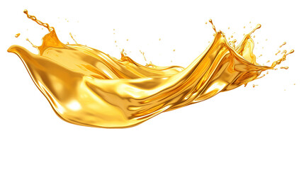 Wall Mural - yellow oil splash