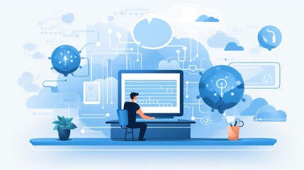Modern IT Technology illustration